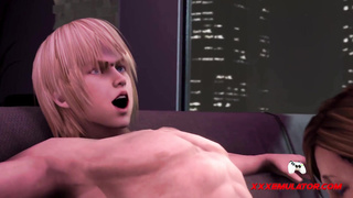 Curvy 3D Stepmom Dominates Big Dick Boy