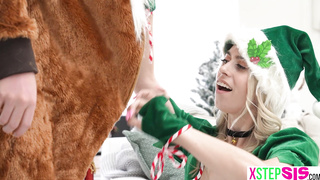 Santas helpers are stepsis and her BFF