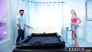 Sexy teen said thank you on her own way