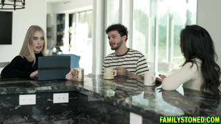 Stepmom helping her stepson shoot porn