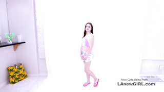 Lesbian 19 Teen rides girl with strapon at audition