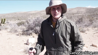 Sucking dick on hiking then fucking at home