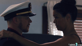 Stepson consoling his asian MILF stepmom