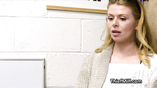 Big tit milf blows cock for [censored] lingerie