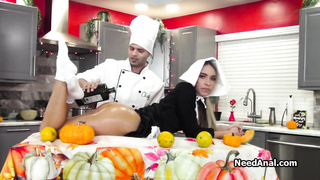 Oily dinner table anal with chef Nick