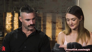 Bound slave flogged and rough fucked by big cock