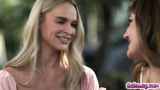 Adria leads Emma through her first lesbian sex