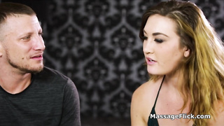 Masseuse fucks at home after riding a client