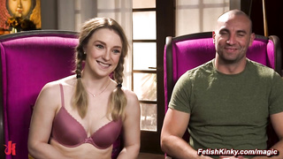 Husband whips and flogs tied up wife for the first time