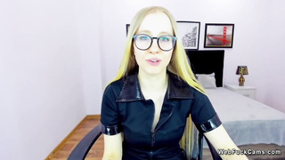 Petite small tits Belarus amateur babe on webcam solo