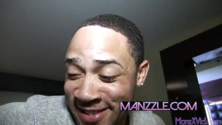 two Light Flesh Muscle Dudes and Cooter, Plowing Horny.