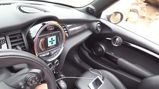 Lovely Nice Japanese Nymph Ravages herself in Van in Public