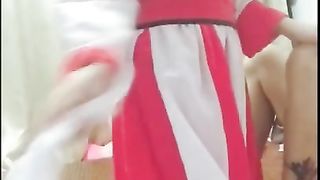 高颜值火爆网红女神鹿少女扮演紫霞仙子从天而降被猛男发现被迫啪啪,说：我和至尊宝干过,使劲操我,受不了了!