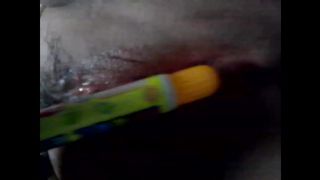 Adorable Korean doll's sloppy getting off