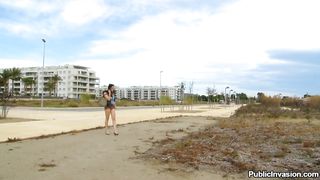 Claudia luvs to shag outdoor