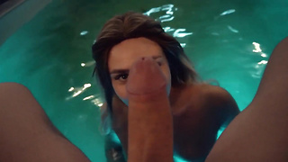 Hot Girl Perfect Ass Reverse Cowgirl In Spa Pool