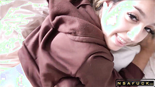 Tiny Latina GF vs Worlds best Boyfriend Violet Gems