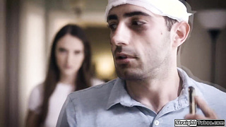 Gf manhandled rough by her guy for lying