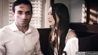 Gf manhandled rough by her guy for lying