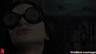 Tattooed pain slave ass flogged in [censored] restriction