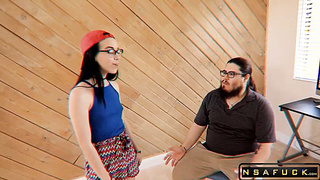 Step Daughter Fucks to Pay Daddys Debt Bambi Black