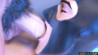 Hilarious and Crazy DOUBLE ANAL Cartoon Gay Sex!
