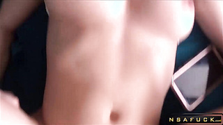 Rained in with Perfect Brunette Girlfrie