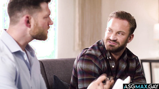 Bruce Jones gets an anal assist from Caden Jackson