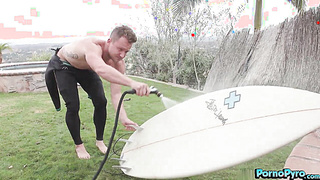 Ebony Babe Cecilia Lion Fucks Hot White Surfers Cock