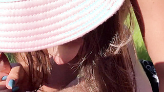 Russian Beauty Sexy Tits Tanlines Real Sex Picnic