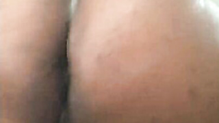 Busty Ebony Spreading Cheeks