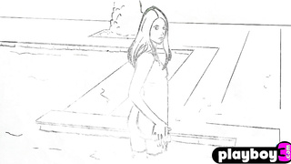 Beautiful all natural MILF posed outdoor