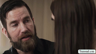 Skinny Trans Woman rimjob and analed by her stepfather