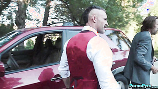 Hot Ebony Babe Misty Stone Bangs Two White Dicks