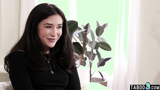 Journalist making interview on a TS cock