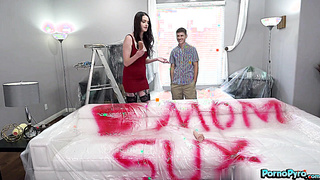 Stepmom Aria Khaide Bangs The Two Black Painters