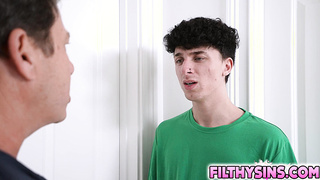 Stepson creampies his hot busty stepmom