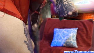 Tattoed Trans Couple Using Different Toys to Satisfy Each Other