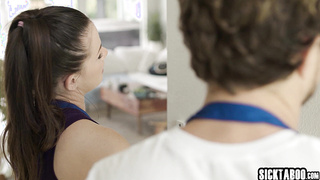 House cleaner Alison Rey fucks homeowner