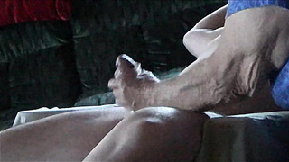 CFNMWoman - Making cumshot video using sextoy on him