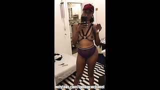 Stylish Black Girl In Lingerie