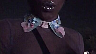 Fun Black Girl At Outdoor Party