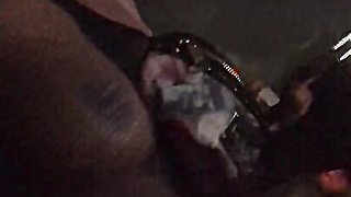 Fun Black Girl At Outdoor Party