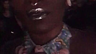 Fun Black Girl At Outdoor Party