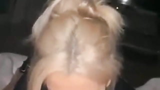 Tattooed Blonde Sucking BBC