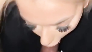 Tattooed Blonde Sucking BBC