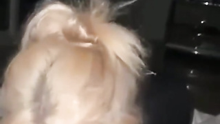 Tattooed Blonde Sucking BBC