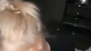 Tattooed Blonde Sucking BBC
