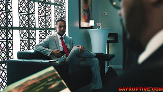 Rough anal sex scene with AJ Sloan and Dillon Diaz