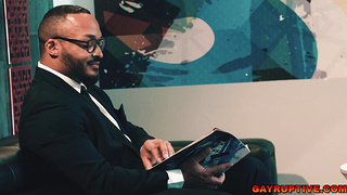 Rough anal sex scene with AJ Sloan and Dillon Diaz